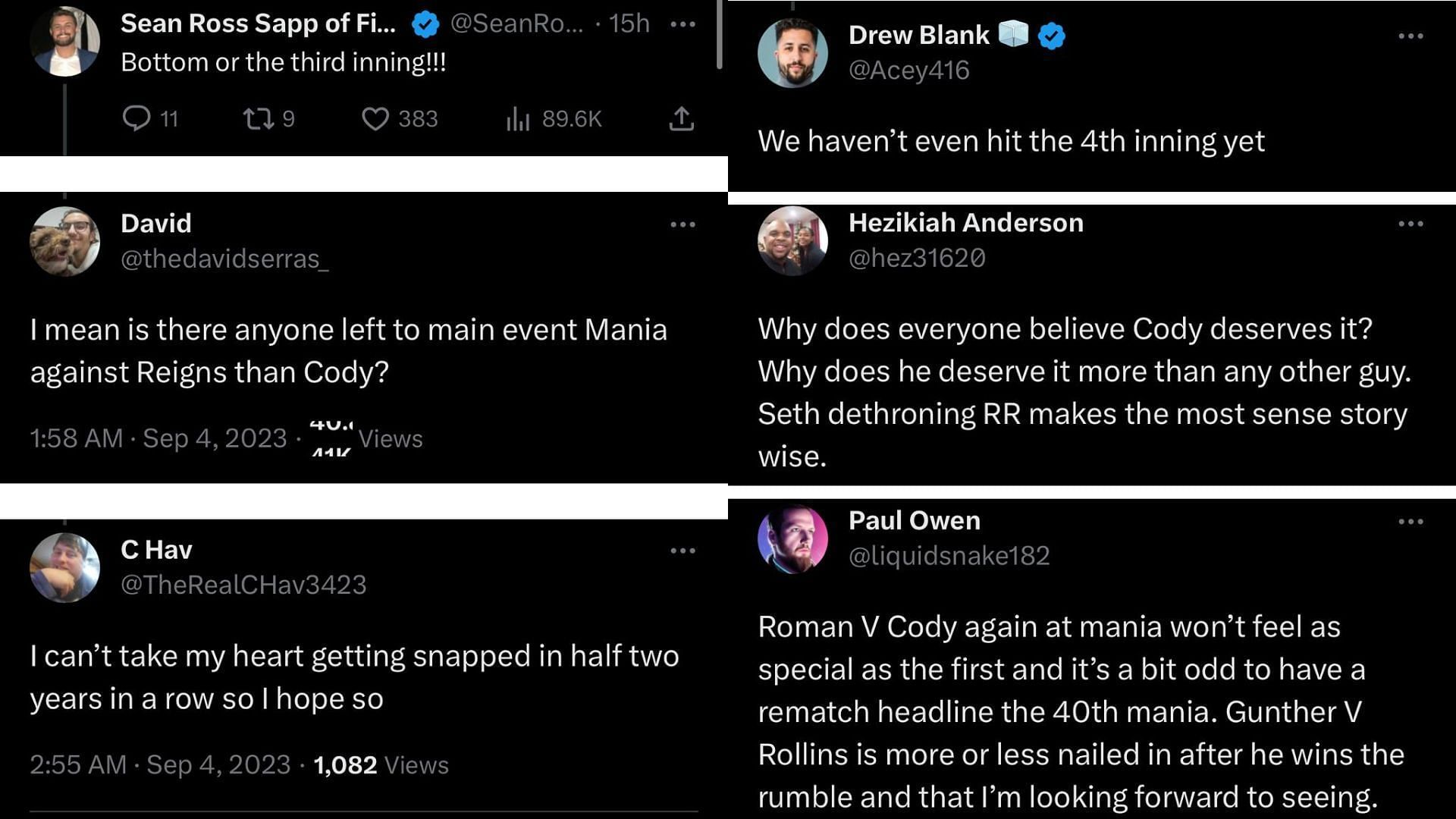 Fan reaction to WM 40 main event being a rematch of last year's main event